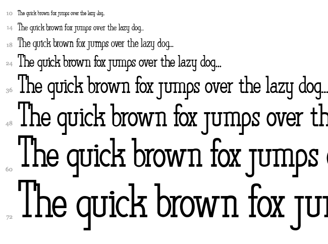 The Quest of Discoveries font waterfall